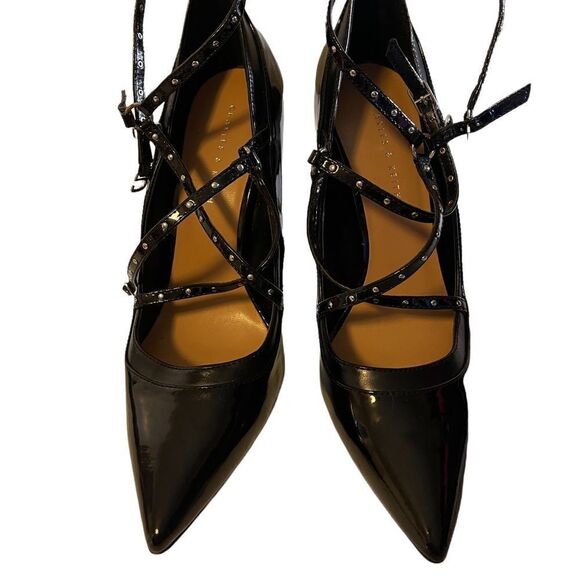 PRE-LOVED CHARLES&KEITH  Black  Size 10 - Picture 1 of 8